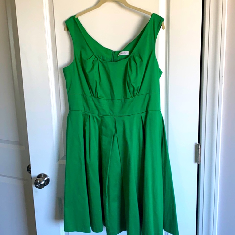 Calvin Klein Emerald dress 14